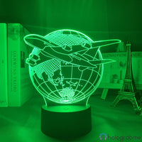 Lampe Avion Globe Terrestre