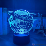 Lampe Avion Globe Terrestre