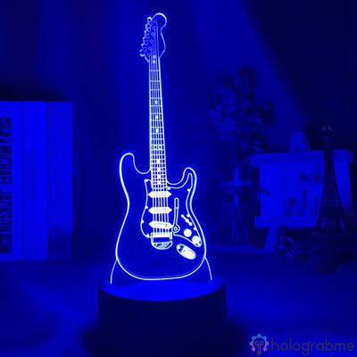 Lampe de bureau guitare personnalisée en cadeau pour musiciens