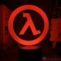 Lampe Jeu Vidéo Half Life Logo
