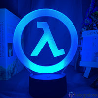 Lampe Jeu Vidéo Half Life Logo