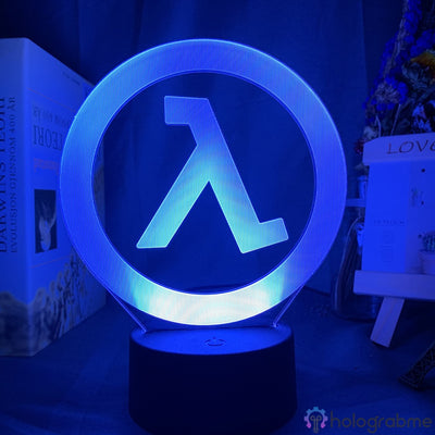 Lampe Jeu Vidéo Half Life Logo