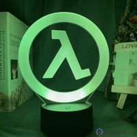 Lampe Jeu Vidéo Half Life Logo