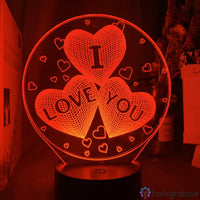 Lampe Coeur I Love You