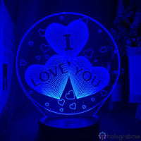 Lampe Coeur I Love You