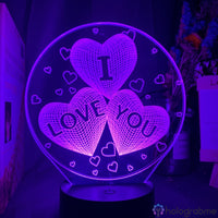 Lampe Coeur I Love You