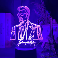 Lampe Pop Culture Johnny Hallyday Jeune