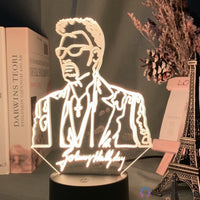 Lampe Pop Culture Johnny Hallyday Jeune