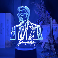 Lampe Pop Culture Johnny Hallyday Jeune