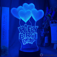 Lampe Coeur Joyeux Anniversaire