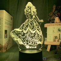 Lampe Princesse Disney La belle et la bête 1991