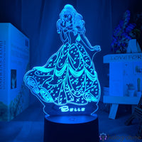 Lampe Princesse Disney La belle et la bête 1991