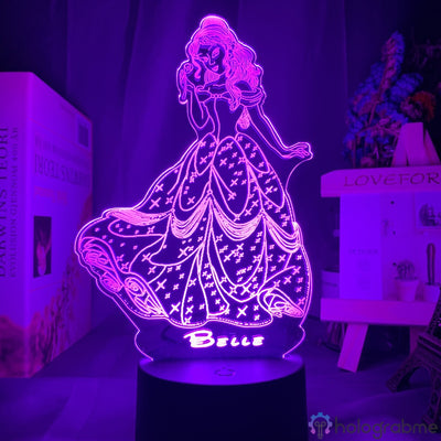 Lampe Princesse Disney La belle et la bête 1991
