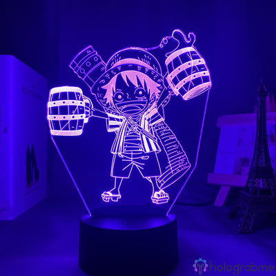 Lampe 3D One Piece Luffy chapeau