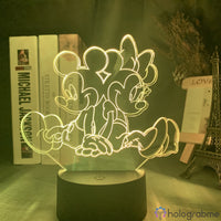 Lampe Mickey Minnie et Mickey