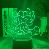 Lampe Mickey Minnie et Mickey
