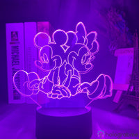 Lampe Mickey Minnie et Mickey