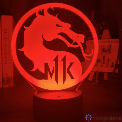Lampe Jeu Vidéo Mortal Kombat Logo