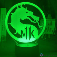 Lampe Jeu Vidéo Mortal Kombat Logo
