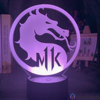 Lampe Jeu Vidéo Mortal Kombat Logo