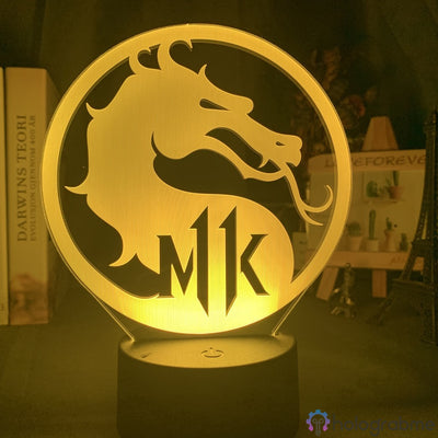 Lampe Jeu Vidéo Mortal Kombat Logo
