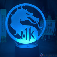 Lampe Jeu Vidéo Mortal Kombat Logo