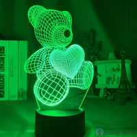 Lampe Ourson Nounours Amoureux