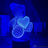 Lampe Ourson Nounours Amoureux