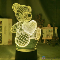 Lampe Ourson Nounours Amoureux