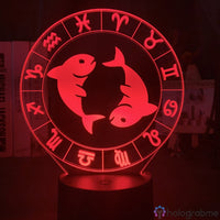 Lampe Signe Astrologique Poissons