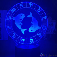 Lampe Signe Astrologique Poissons