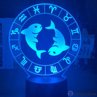 Lampe Signe Astrologique Poissons