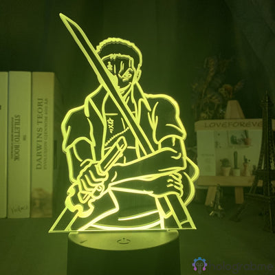 Lampe 3D One Piece : Roronoa Zoro combat