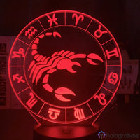 Lampe Signe Astrologique Scorpion