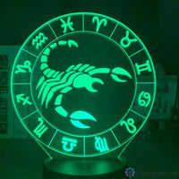 Lampe Signe Astrologique Scorpion
