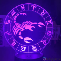Lampe Signe Astrologique Scorpion