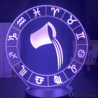 Lampe Signe Astrologique Verseau
