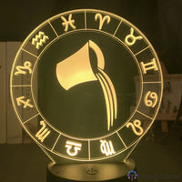 Lampe Signe Astrologique Verseau