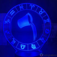 Lampe Signe Astrologique Verseau