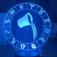 Lampe Signe Astrologique Verseau