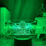 Lampe Jeu Vidéo World of Tanks Logo