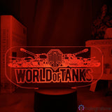 Lampe Jeu Vidéo World of Tanks Logo