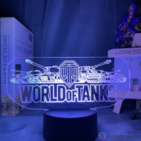 Lampe Jeu Vidéo World of Tanks Logo