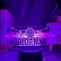 Lampe Jeu Vidéo World of Tanks Logo