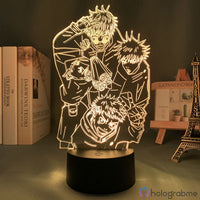Lampe Jujutsu Kaisen Gojo et ses amis