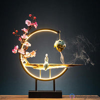 Lampe Porte-Encens Statue Céramique