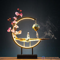 Lampe Porte-Encens Statue Céramique