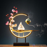Lampe Porte-Encens Statue Céramique