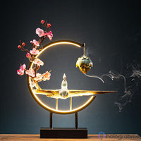 Lampe Porte-Encens Statue Céramique