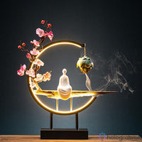 Lampe Porte-Encens Statue Céramique